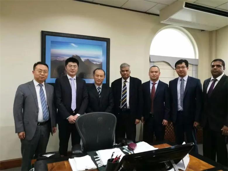 Mr. Xie Jianzhong, Chairman of the Eu-China Commission, led a delegation to visit Sri Lanka and discussed the Belt and Road cooperation projects with the Prime Minister of Sri Lanka